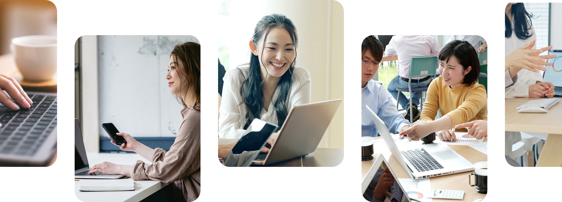 楽しく学ぶ生徒の写真